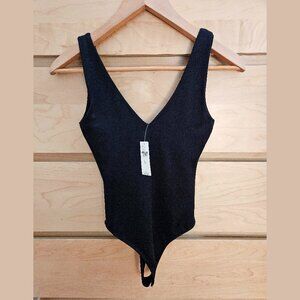 Anthropologie RD Style Second Skin Valentina Black Bodysuit Size XS
